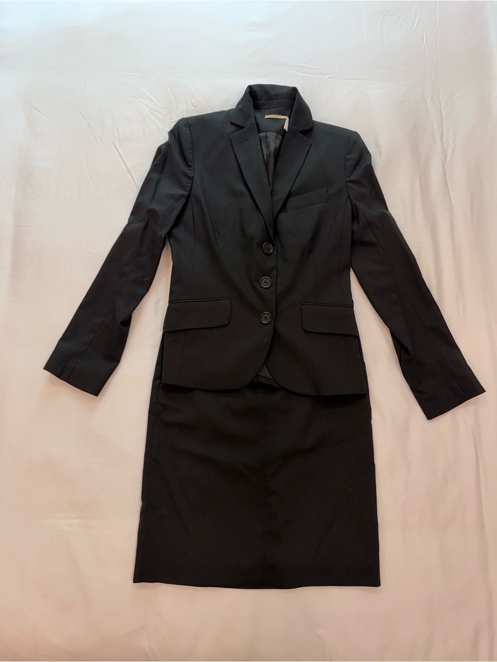 Max Studio Black Tailored Blazer and Skirt Set